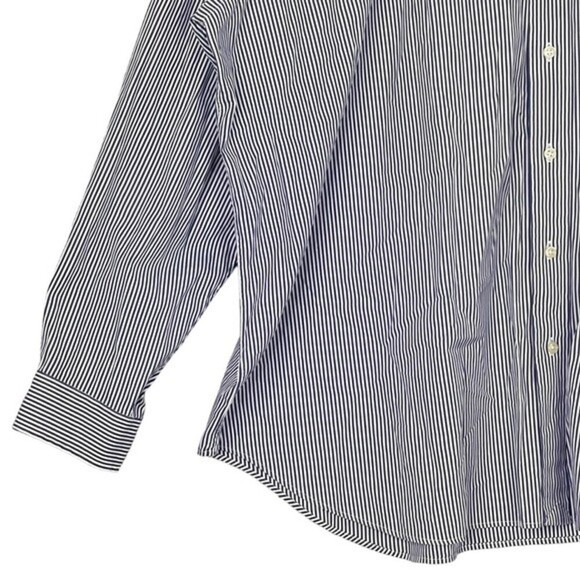 Ralph Lauren Shirt Mens 3XB Classic Fit Vertical Stripe Button Down Coastal Blue - Picture 4 of 12